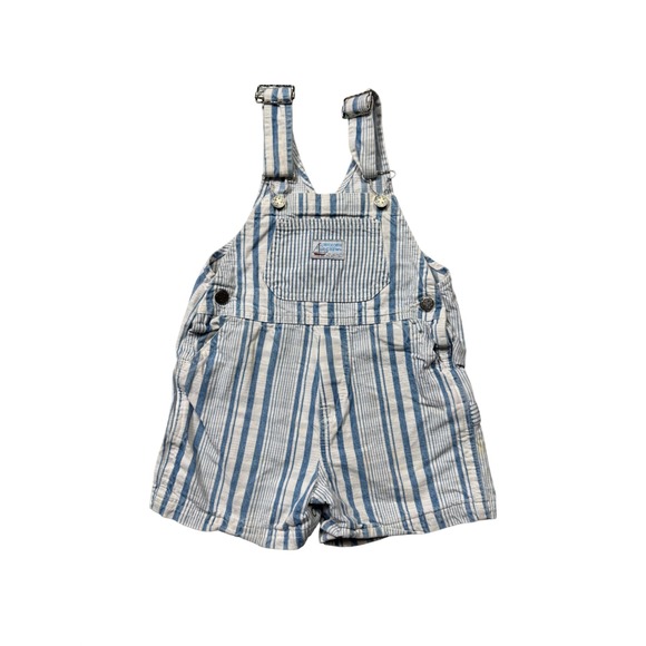 OshKosh B'gosh Other - Vintage OshKosh Striped Short Overalls – 3T